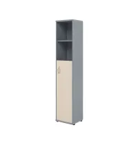 Шкаф колонка с глухой средней дверью СУ-1.6(R) Клен/Металлик 406*365*1975 