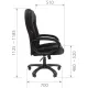 Кресло руководителя Chairman 600 Home черная ткань. Фото товара с разных ракурсов.
